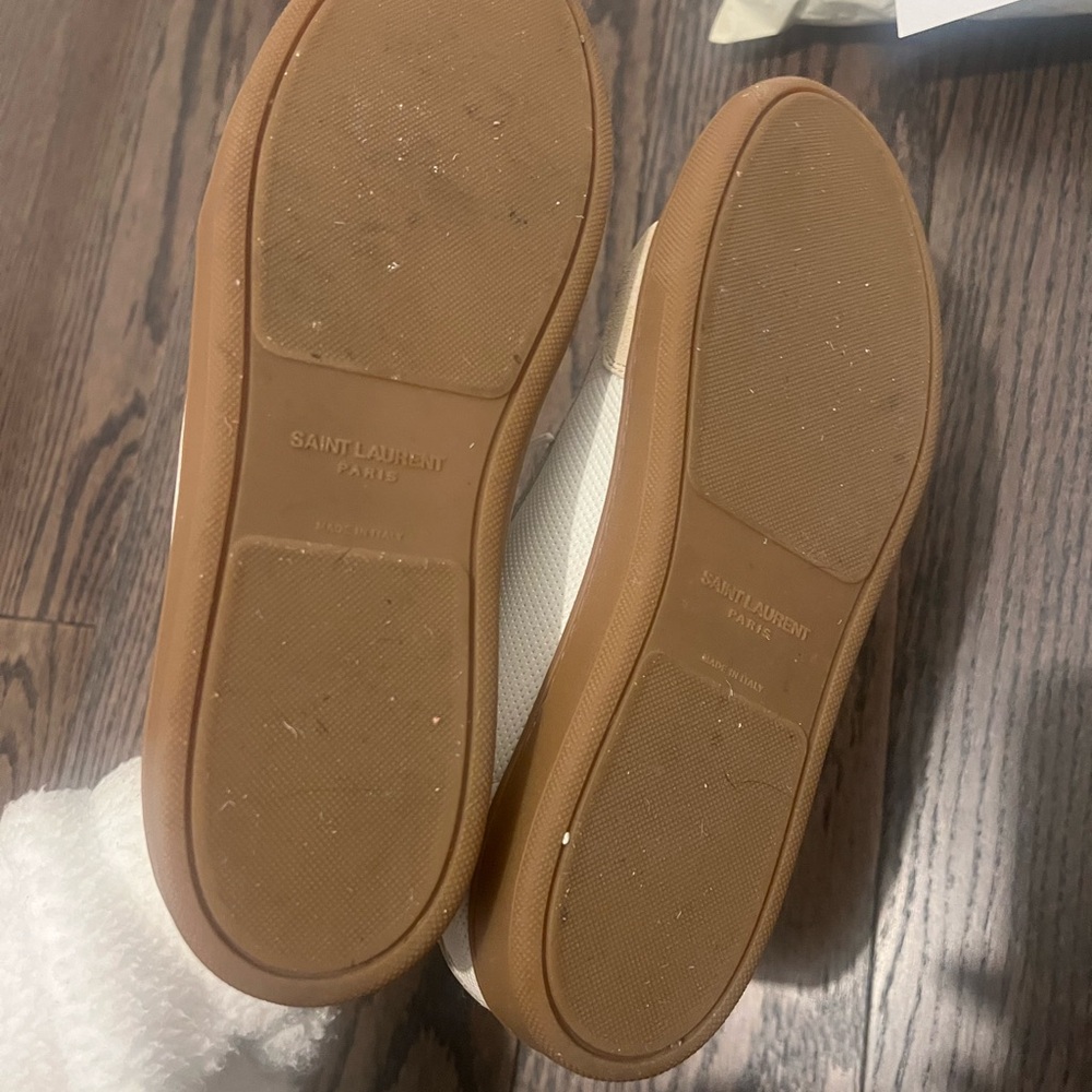 Saint Laurent court classic sneakers white and tan (open to offers) - Picture 3 of 5